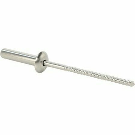 BSC PREFERRED Sealing Blind Rivets 18-8 Stainless Steel Domed Head 5/32 Diameter for 0.376-0.5 Thick, 25PK 97524A313